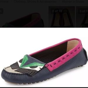 Fendi bug monster driving loafers 38